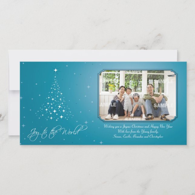Sparkly Joy Photo Card Julkort (Framsida)
