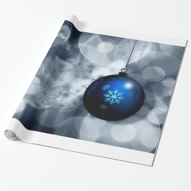 Sparkly jul presentpapper (Utrullad)