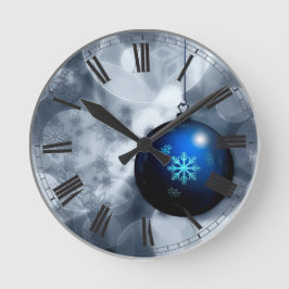 Sparkly jul rund klocka