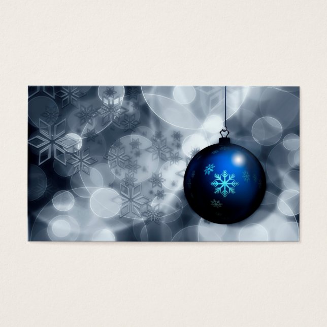 Sparkly jul visitkort (Framsidan)