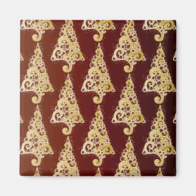 Sparkly Julgran Magnet (Framsidan)