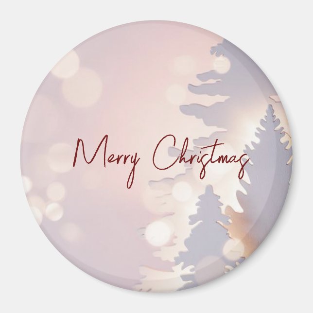 Sparkly Julgran Magnet (Framsidan)