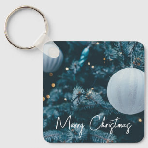 Sparkly Julgran och julen Bollar Nyckelring
