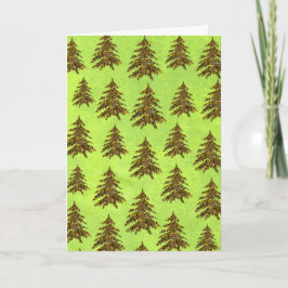 Sparkly Julgran på abstrakt papper Helgkort