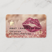 Sparkly Kredit Card Stil Affärskort