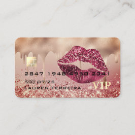 Sparkly Kredit Card Stil Affärskort Visitkort