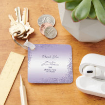 Sparkly Lila Glitter Dekoration Birthday