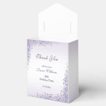 Sparkly Lila Glitter Dekoration Birthday