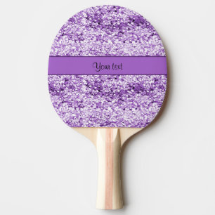 Sparkly lilaglitter pingisracket