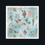 Sparkly Magic Winter Vintage jul Collage Pappersservett<br><div class="desc">Den här charmerande och nostalgiska helgdag har skarpsinniga roligtar av den kommande vintern i snö,  inklusive isskidande änglar,  en himmelsk kör,  barn som kastar snöbullar,  rustiska landskap på landsbygden,  holly,  vinterrobiner och ett varmt landskap. Bakgrunden är blått i himlar med snö och vita gnistor.</div>