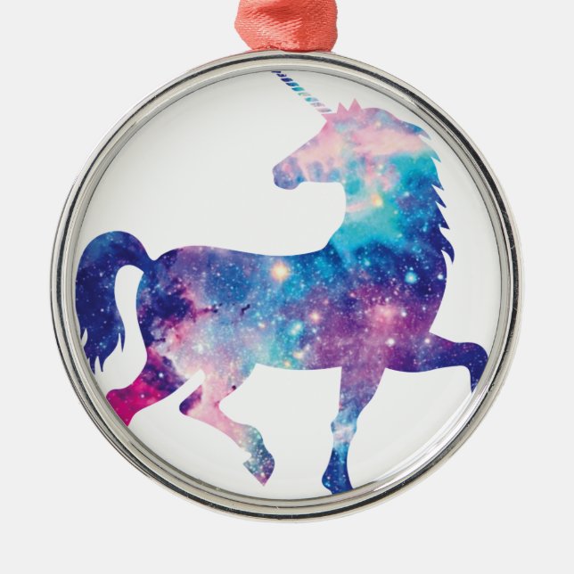 Sparkly Magical Unicorn Julgransprydnad Metall (Framsidan)