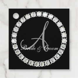 Sparkly monogram A-anpassade Gåvor Etiketter