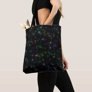 Sparkly Multifärgad Stars Tygkasse