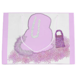 Sparkly Påskhare basket med blommor