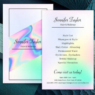 Sparkly Pastel Makeup Artist HoloGraph-övertoning Flygblad