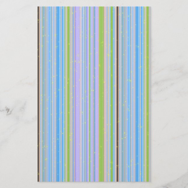 Sparkly Pastel Rand Stationery Brevpapper (Framsida)
