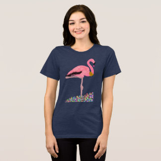 Sparkly Pink Hanukkah flamingo beach T Shirt