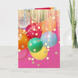 Sparkly Pink Party  Kort