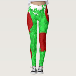 Sparkly pomegranat träd Tu B'Shvat Shavuot Leggings
