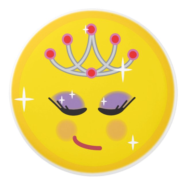 Sparkly Princess Emoticon Knopp (Framsidan)