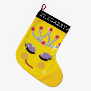 Sparkly Princess Emoticon Stor Julstrumpa