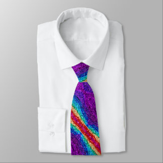 Sparkly Rainbow Tie Slips