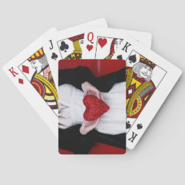 Sparkly Red Kärlek Heart (Alla hjärtans dag) Casinokort