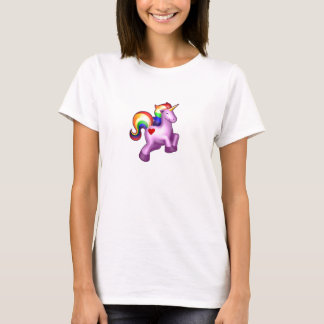 Sparkly regnbågeunicorn av lyckan tee shirt