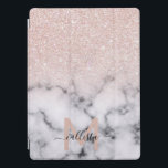 Sparkly Ro Guld Glitter Marble Ombre iPad Pro Skydd<br><div class="desc">Den här eleganten och gigantiska mönster är perfekt för modern kvinna. Den har faux tryckt glatt ro guld glitter ovanpå ett svart och marmor mönster i stil på en ombre-gradient. Det är trendig, coola, chic, luxe och snyggt. ***VIKTIG DESIGN-ANMÄRKNING: För varje begäran från anpassad design, t.ex. matchningsprodukter, färg-ändringar, placeringsändringar eller...</div>
