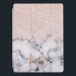 Sparkly Ro Guld Glitter Marble Ombre iPad Pro Skydd<br><div class="desc">Den här eleganten och gigantiska mönster är perfekt för modern kvinna. Den har faux tryckt glatt ro guld glitter ovanpå ett svart och marmor mönster i stil på en ombre-gradient. Det är trendig, coola, chic, luxe och snyggt. ***VIKTIG DESIGN-ANMÄRKNING: För varje begäran från anpassad design, t.ex. matchningsprodukter, färg-ändringar, placeringsändringar eller...</div>