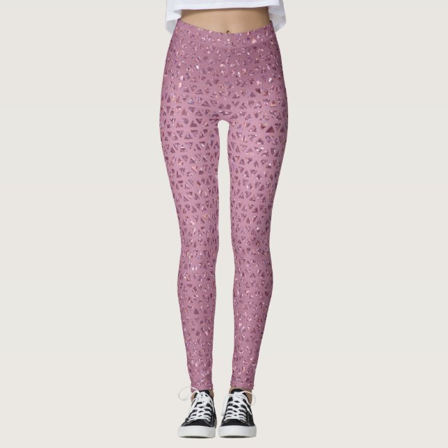 Sparkly Ro Guld Leggings (Framsida)