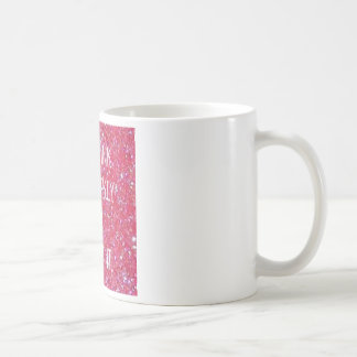 Sparkly rosa kaffemugg