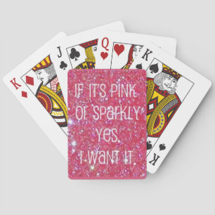Sparkly rosor som leker kort spel kort
