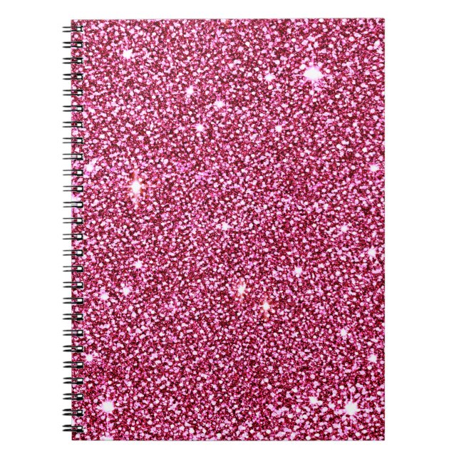 Sparkly shock rosaglitteranteckningsbok anteckningsbok (Framsidan)