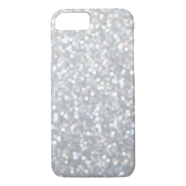 Sparkly Silver iPhone 7 Fodral Case-Mate iPhone Skal (Baksida)