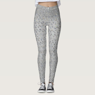 Sparkly Silver Leggings