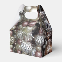 Sparkly Silver och Rosa Stringed Pärlor Presentaskar