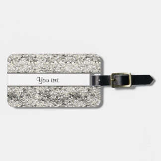 Sparkly silverglitter bagagebricka