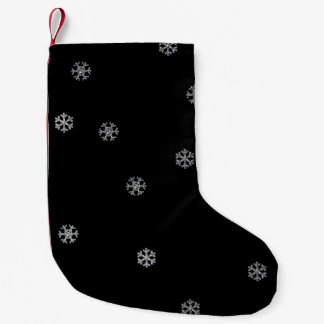Sparkly snöflingor liten julstrumpa