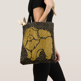 SPARKLY THANG Chow faux metall tote bag 2 stilar Tygkasse