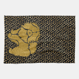 SPARKLY THANG Chow faux metallhandduk Kökshandduk