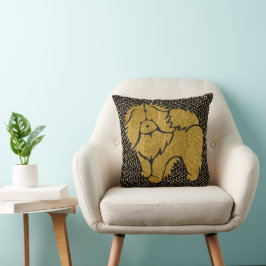 SPARKLY THANG Chow faux metallkuddar Kudde