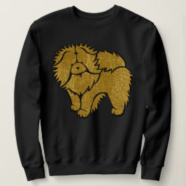 SPARKLY THANG Chow faux metallskjortor chz stil T Shirt