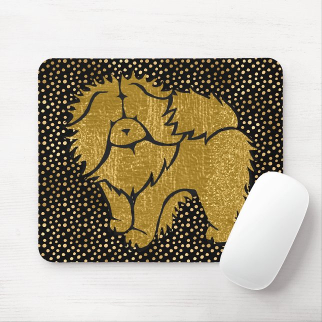 SPARKLY THANG faux foil moussepad Musmatta (Med mus)
