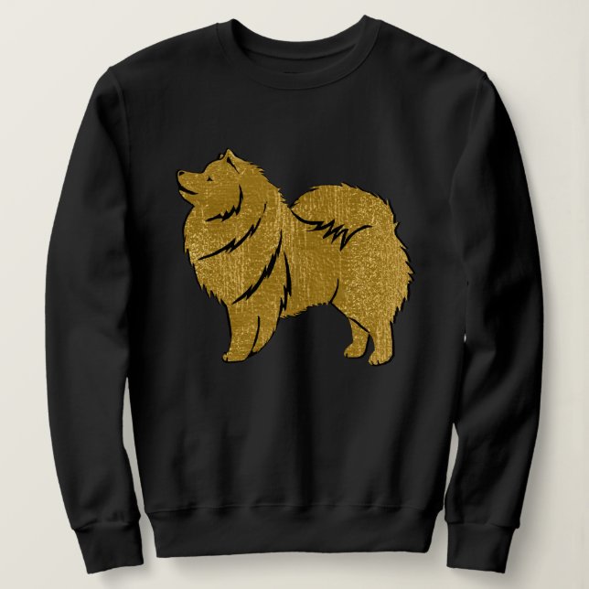 SPARKLY THANG Lapphund faux metallic T Shirt (Design framsida)