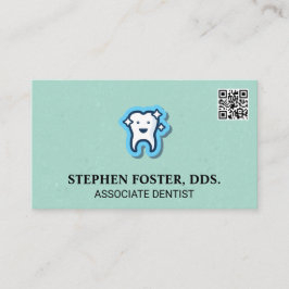 Sparkly Tooth-ikon | QR-kod Visitkort