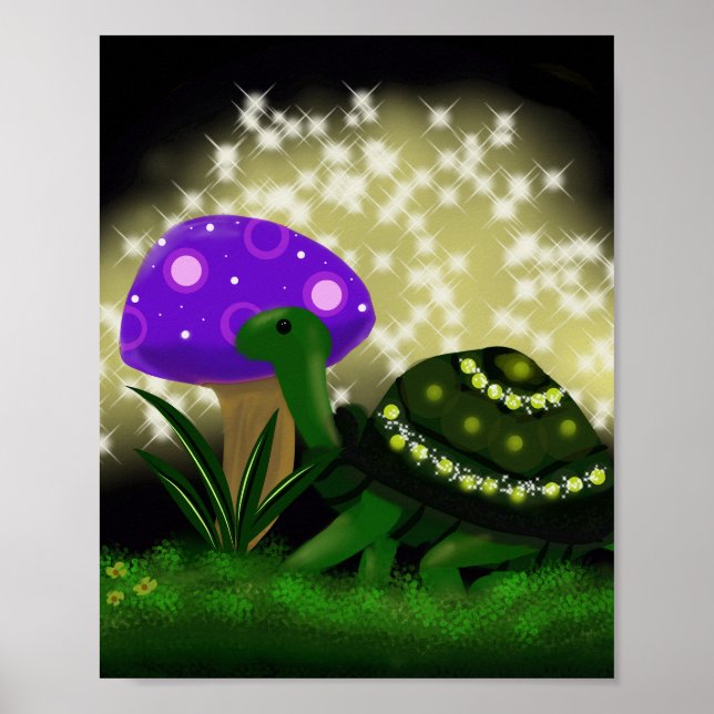 Sparkly Turtle Poster (Framsidan)