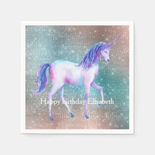 Sparkly Unicorn Pappersservett