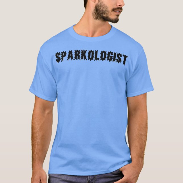 Sparkolog Funny Electrician Premium T Shirt (Framsida)