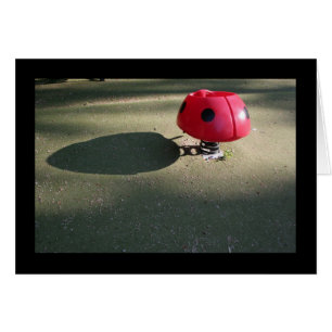 Spårkort för barn 30 Ladybug rocking Card Hälsningskort